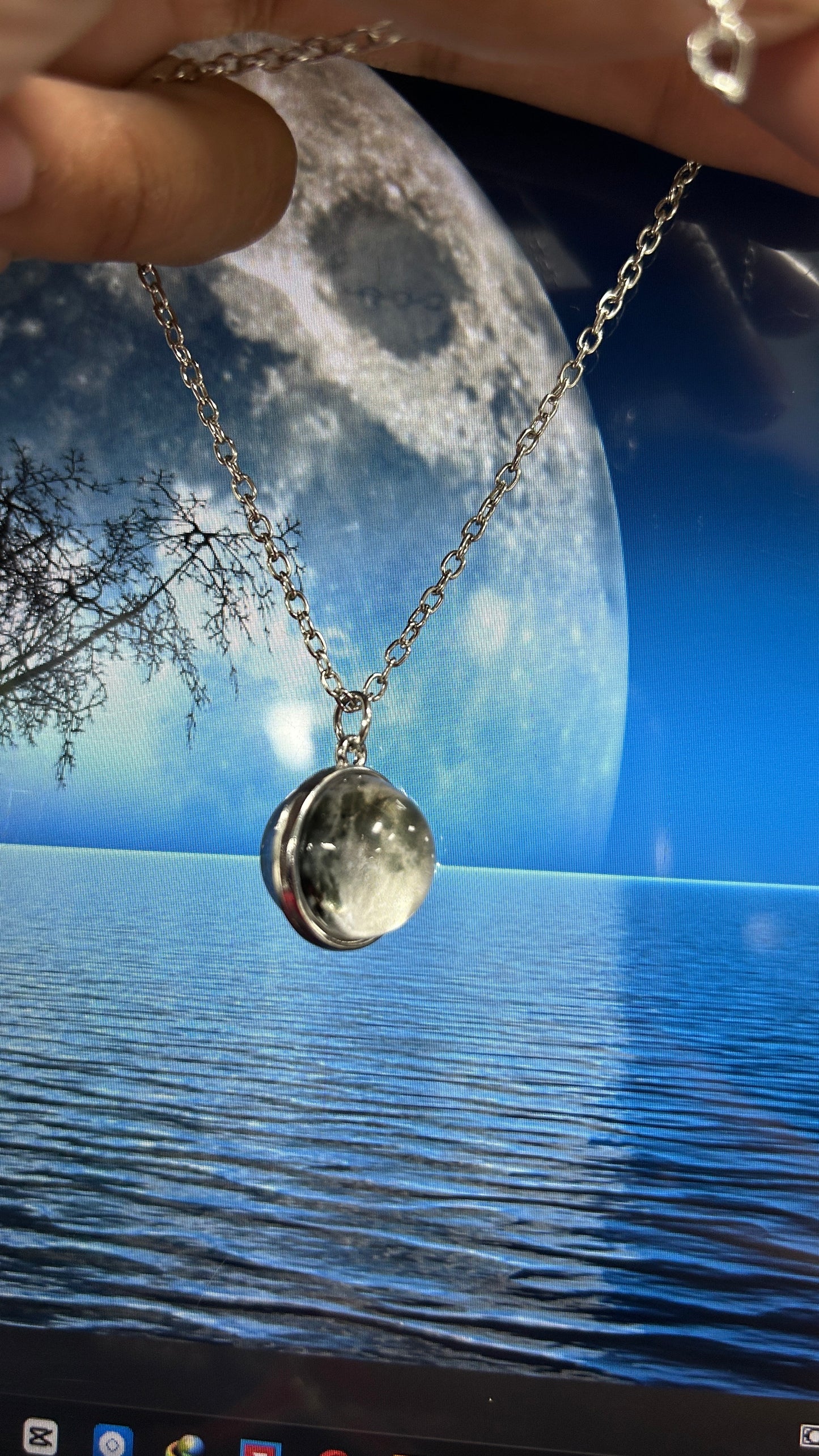 Celestial Locket Moon Necklace 🌙