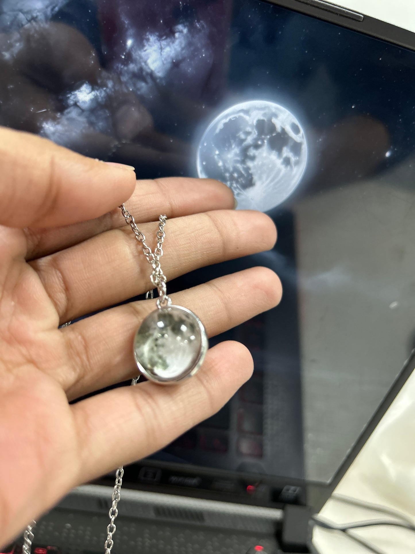 Celestial Locket Moon Necklace 🌙