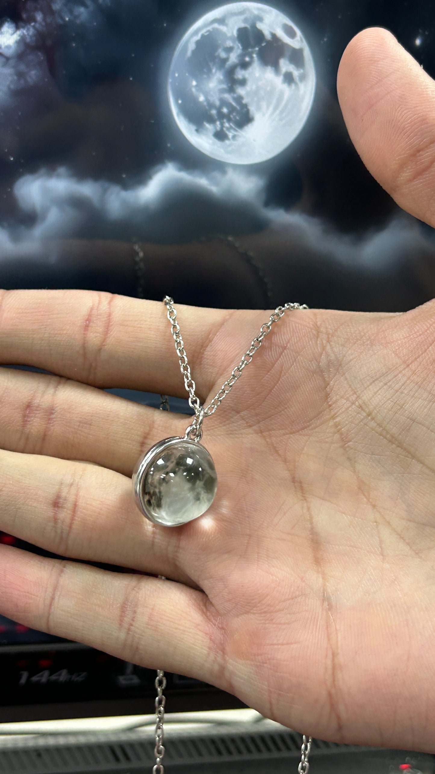 Celestial Locket Moon Necklace 🌙