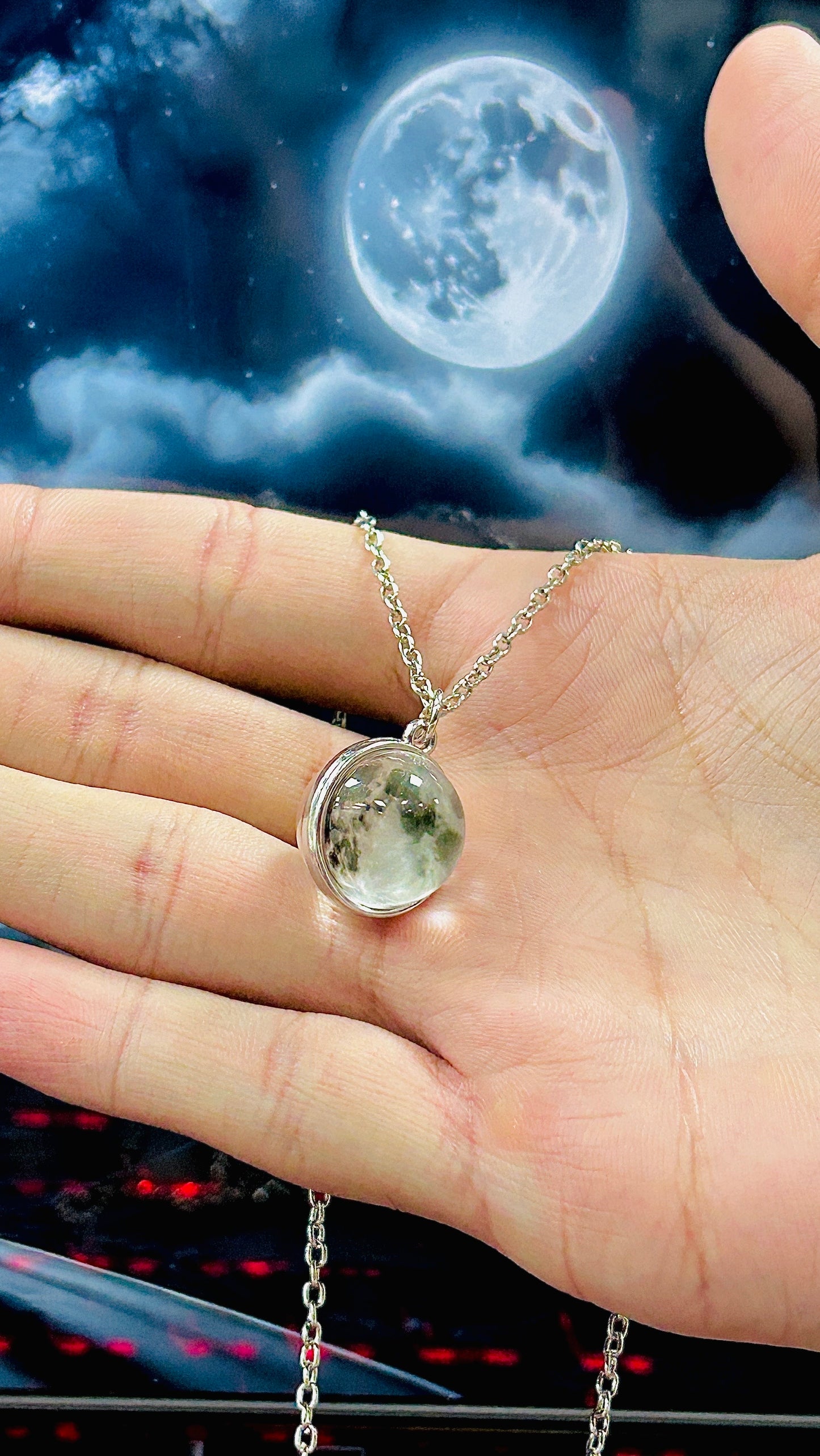 Celestial Locket Moon Necklace 🌙